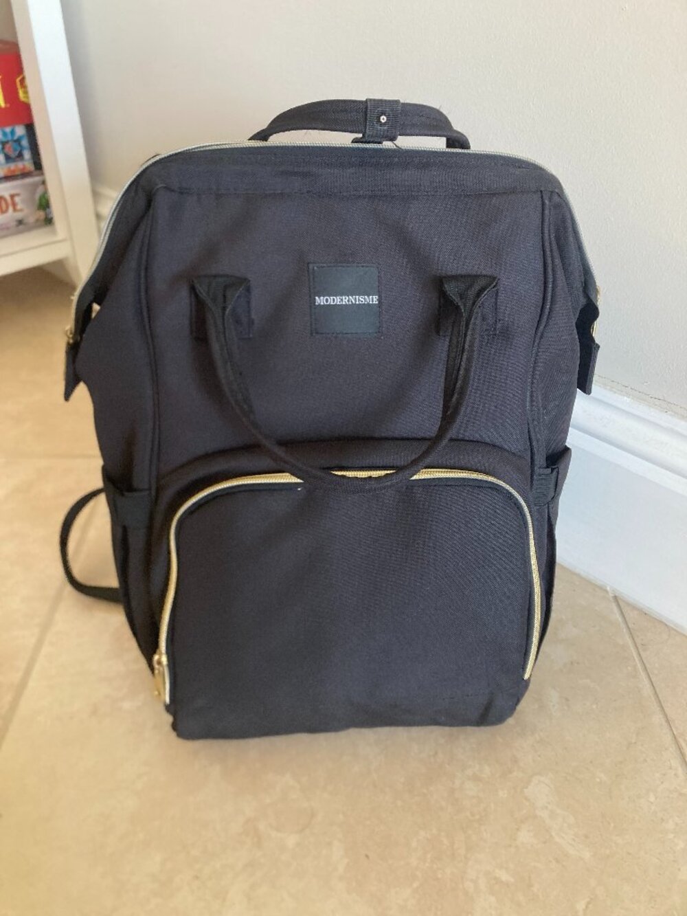 Black Baby Diaper Bag